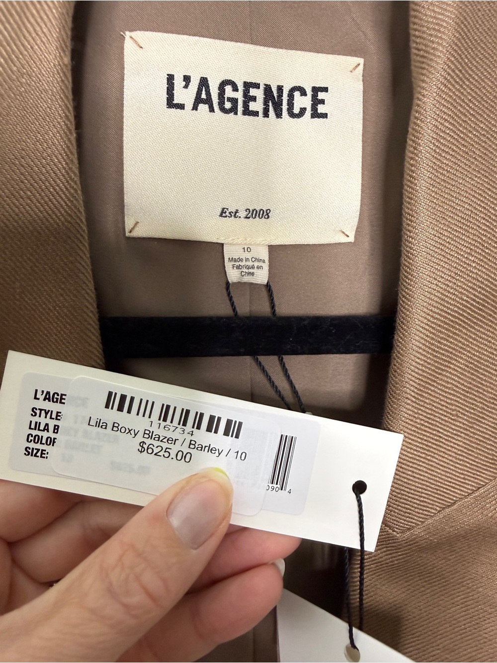 L'Agence Lila Boxy Blazer 10 - Picture 3 of 6